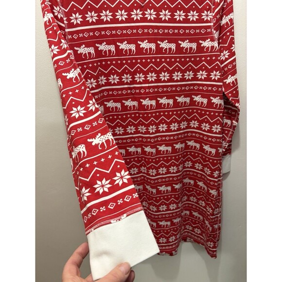 Lazy One Women’s S/M Nordic Fairisle Moose Elk Christmas Nightshirt Gifts Pajama - Picture 7 of 8